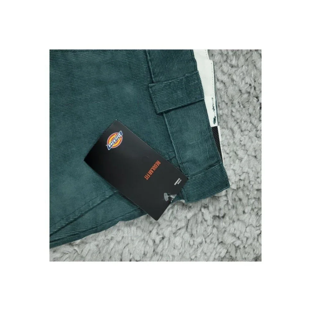 Dickies Regular Fit Sage Green Corduroy Pants Men's Size 28 x 30 Straight Leg